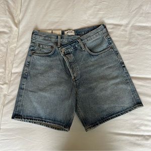 AGOLDE CRISS CROSS SHORTS NWT